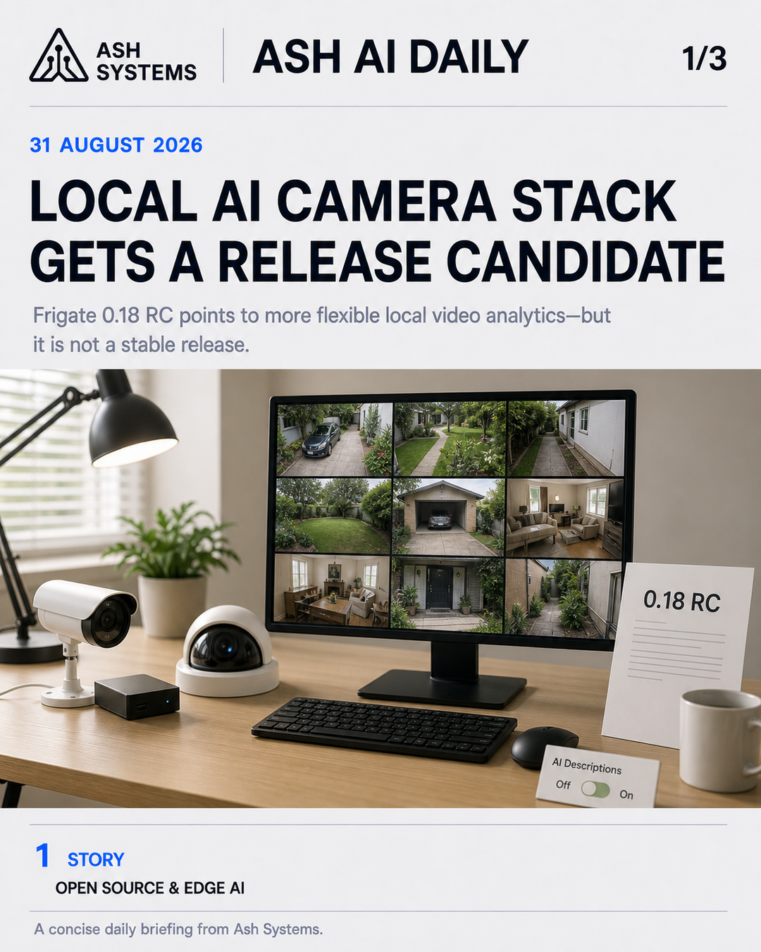 Ash AI Daily cover for Ash AI Daily — Frigate 0.18 Release Candidate