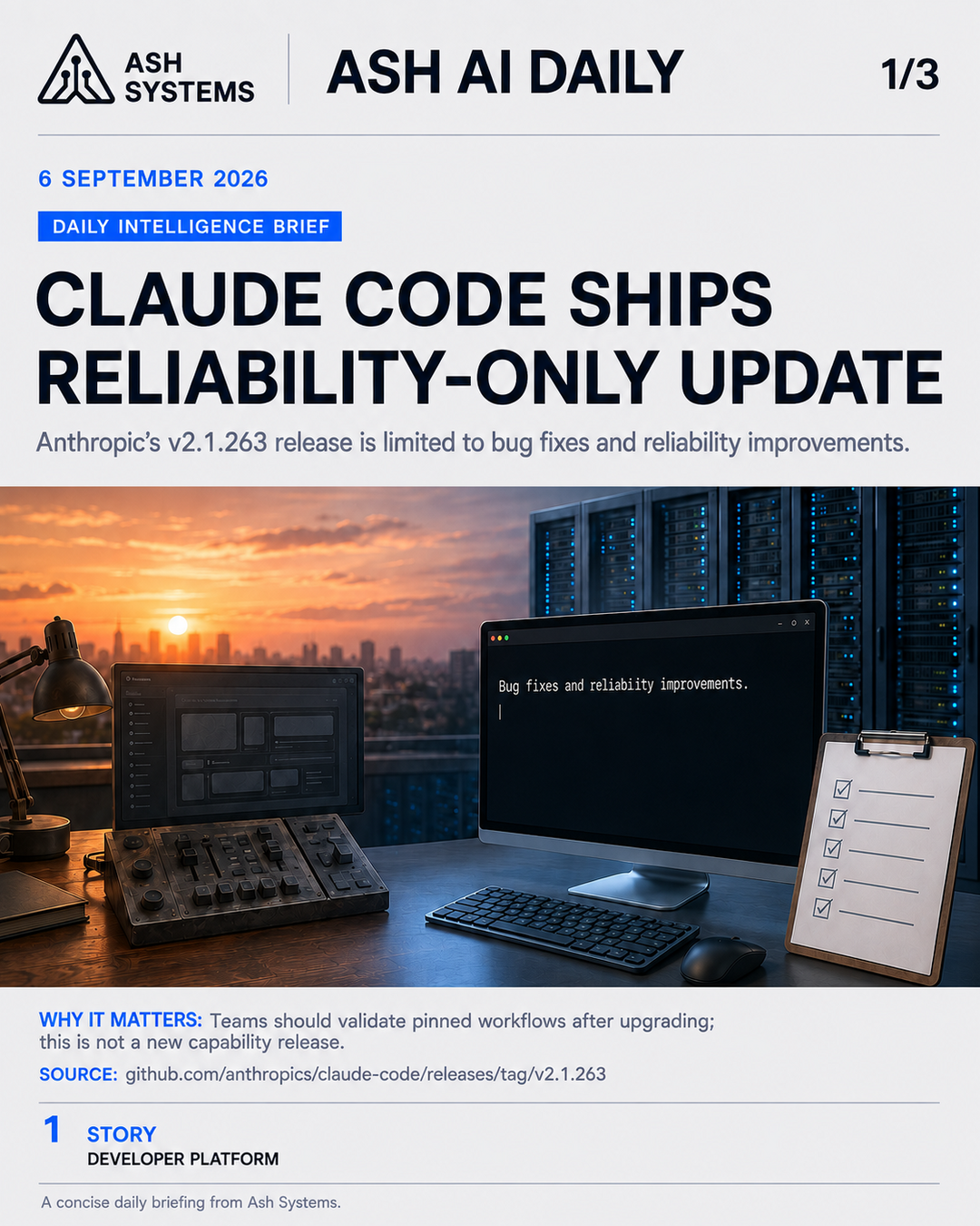 Ash AI Daily cover for Ash AI Daily — 6 September 2026